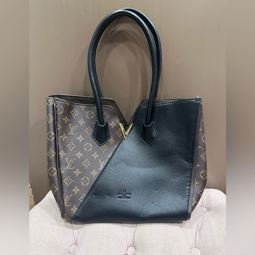Black and brown handbag